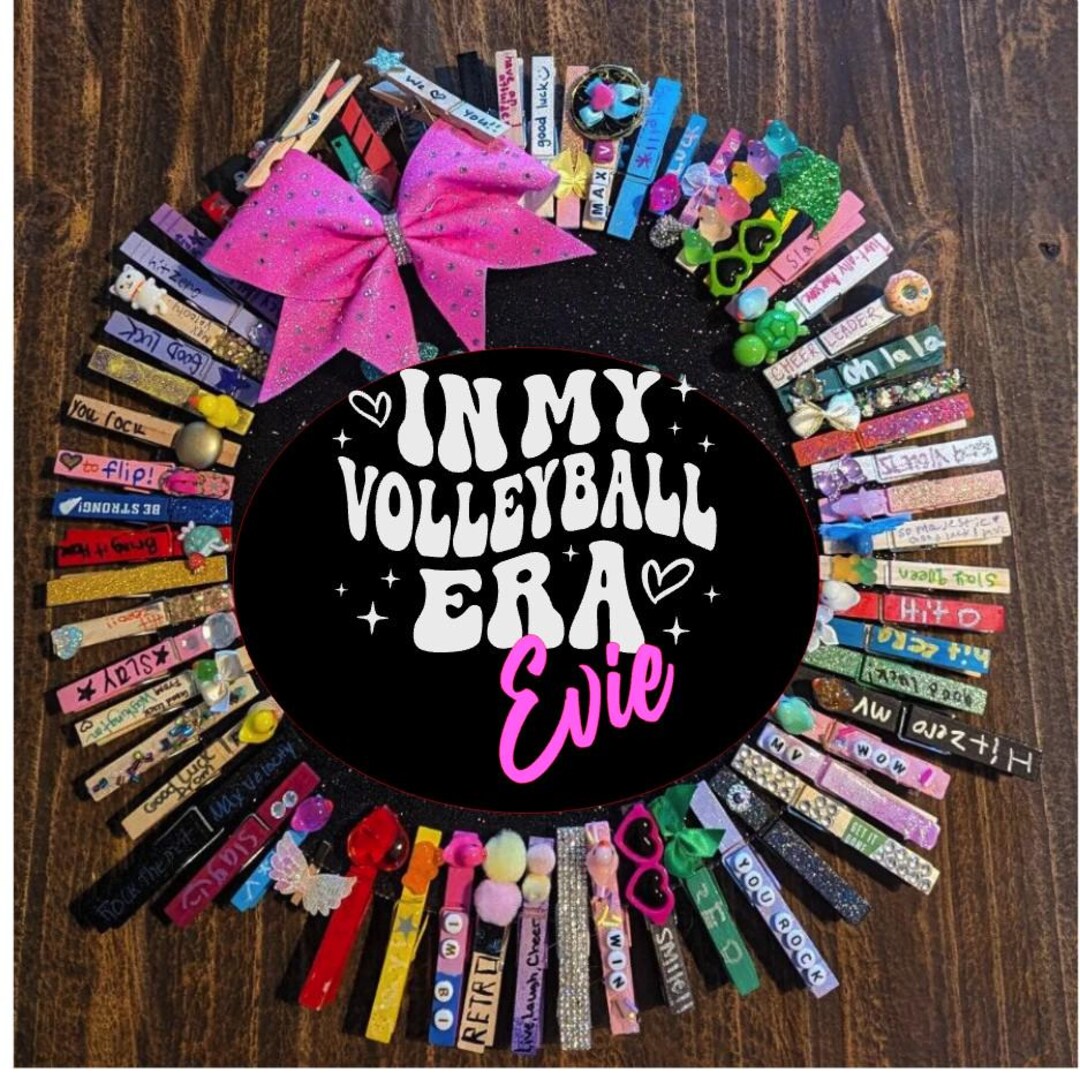 Volleyball Pin Holder Spirit Pin Holder Volleyball Gift Volleyball 