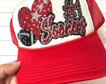 Custom Hat Mom Football Mom Hat Gift for Mom Gift for Team Mom