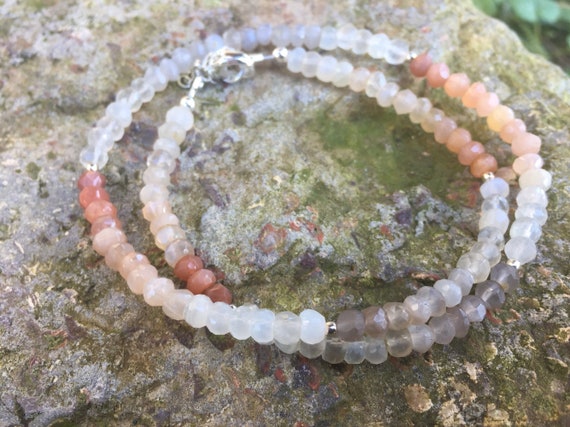 Light Peach Double Wrap Beaded Necklace Light Peach Double Wrap Beaded Necklace