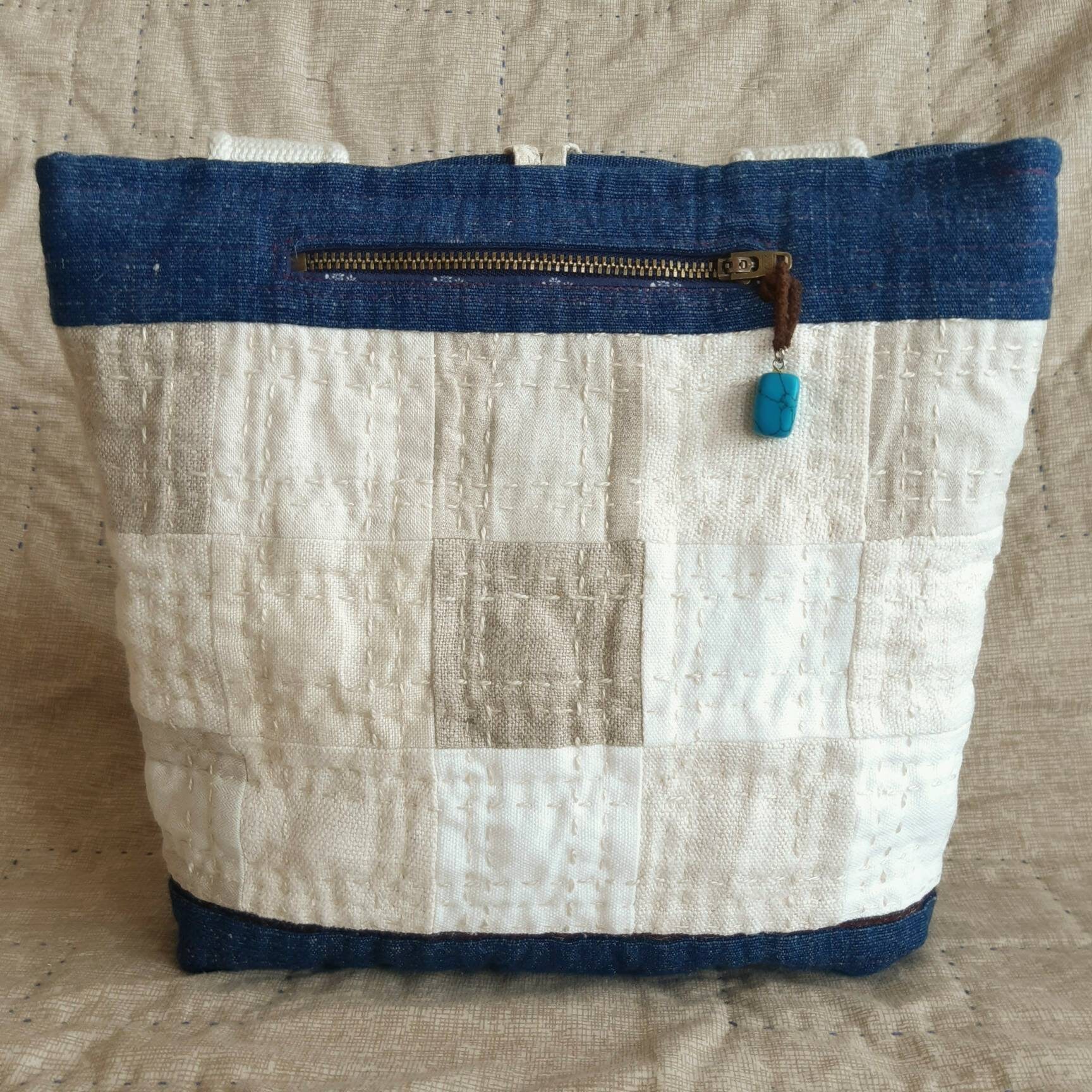 Star Quilt Linen Bag, Hand Quilted Patchwork Bag - Etsy