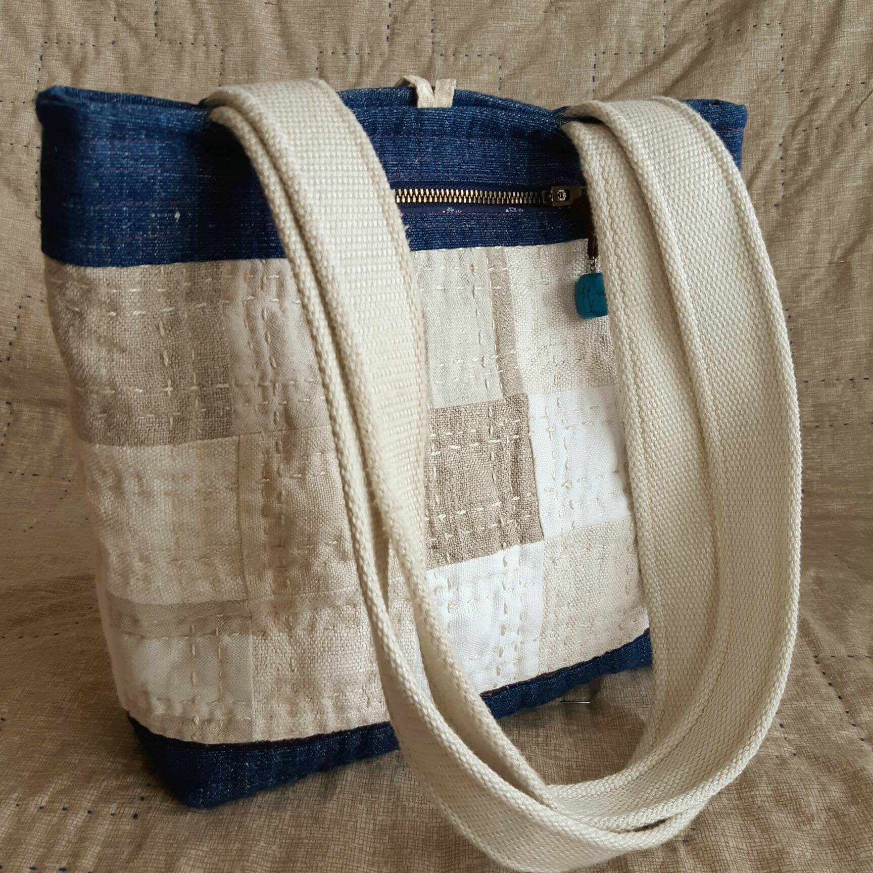 Star Quilt Linen Bag, Hand Quilted Patchwork Bag - Etsy