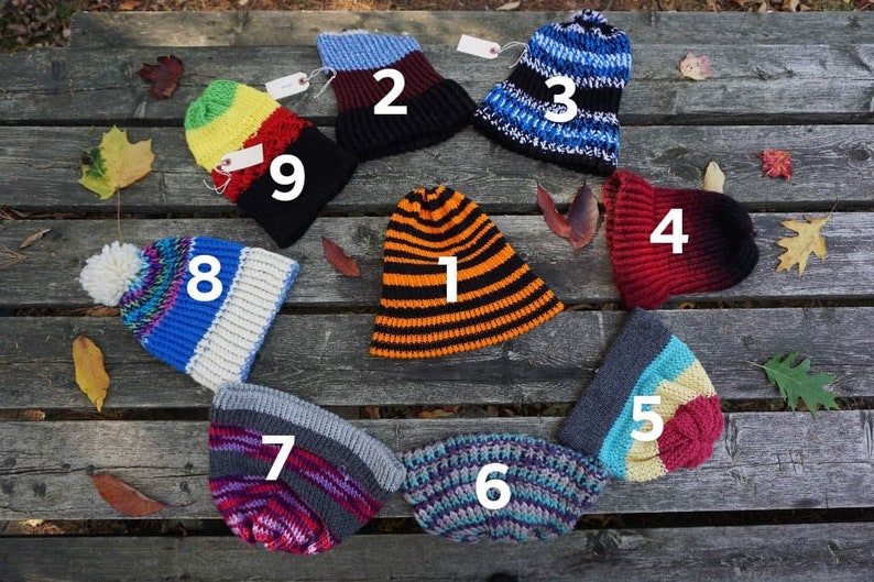 Homemade Knitted Beanies