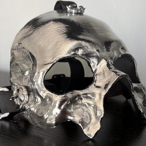 Ghost Mask - Inspired By- Papa Emeritus V - Papa 5 - Perpetua - Skeleta Half Adjustable Mask - Skeletour - Bolo Tie - Cosplay image 3