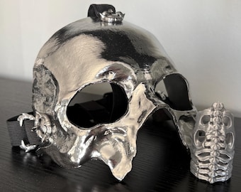 Masque fantôme - Inspiré par - Papa émérite V - Papa 5 - Perpetua - Masque semi-réglable Skeleta - Skeletour - Cravate Bolo - Cosplay