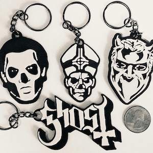 Ghost Band Keychain Pack - Decor - Artwork - Papa Emeritus - Nameless Ghoul