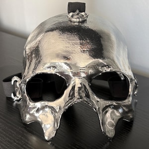 Ghost Mask - Inspired By- Papa Emeritus V - Papa 5 - Perpetua - Skeleta Half Adjustable Mask - Skeletour - Bolo Tie - Cosplay image 4