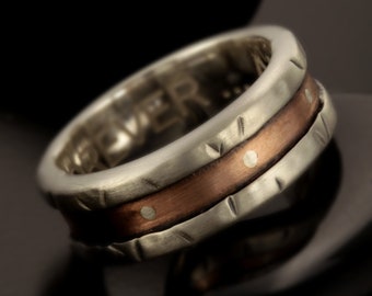 Mens Silver Ring, Sterling Silver Band, Mens Stainless Steel Ring, Handmade men ring, Mens Band, Gift for men,  RS-1247
