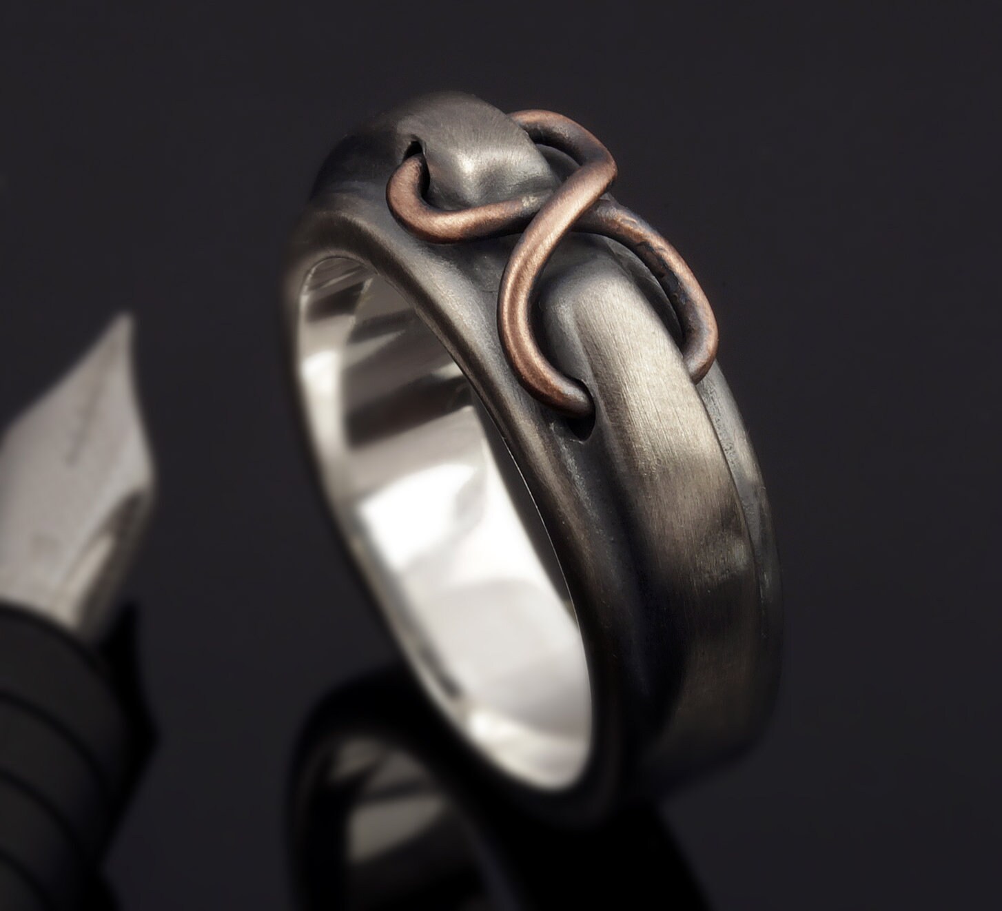 Mens Unique Ring Sterling Silver Ring Mans Engagement Ring - Etsy
