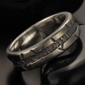 Unique Men Ring, Artisan Men Silver Band, Silver ring, Custom Design Ring, Black Man Ring, Gift for men, RS-1308 image 3