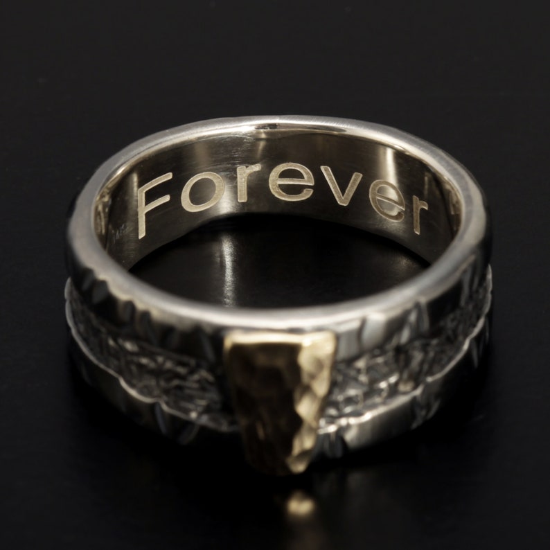 Mens Ring Engraved Adding Engraving Dedication Engrave Etsy