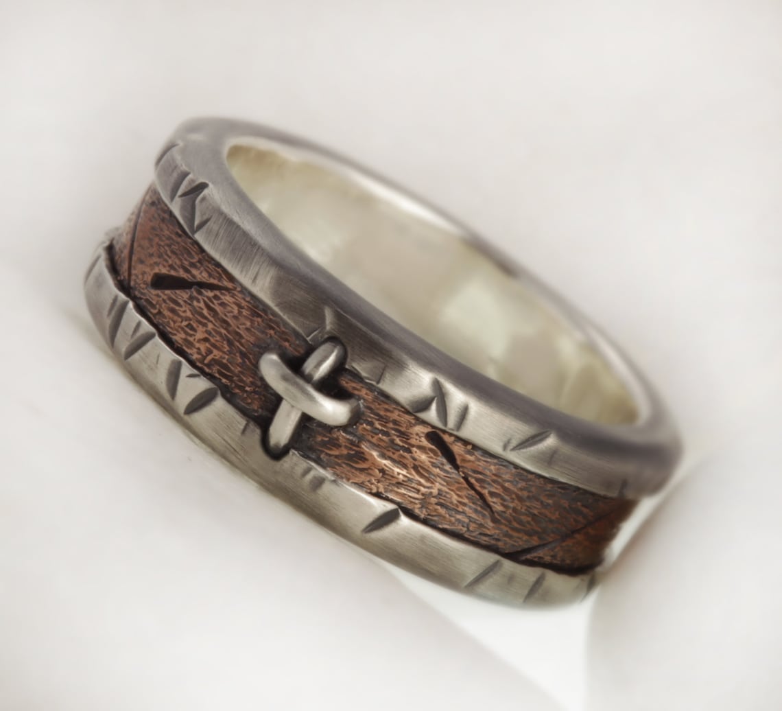 Mens silver ring Cross ring Silver cross Mens Ring Mens Etsy