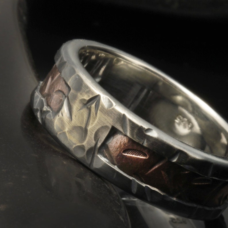 Unique Mens Wedding Band Mens Band Personalized Gift Men Etsy