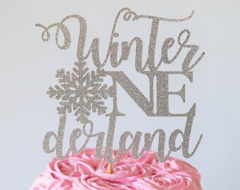 Download Centerpieces Paper Party Supplies 1st Birthday Winter Onederland Cake Topper Onederland Cake Topperwonderland Decoration