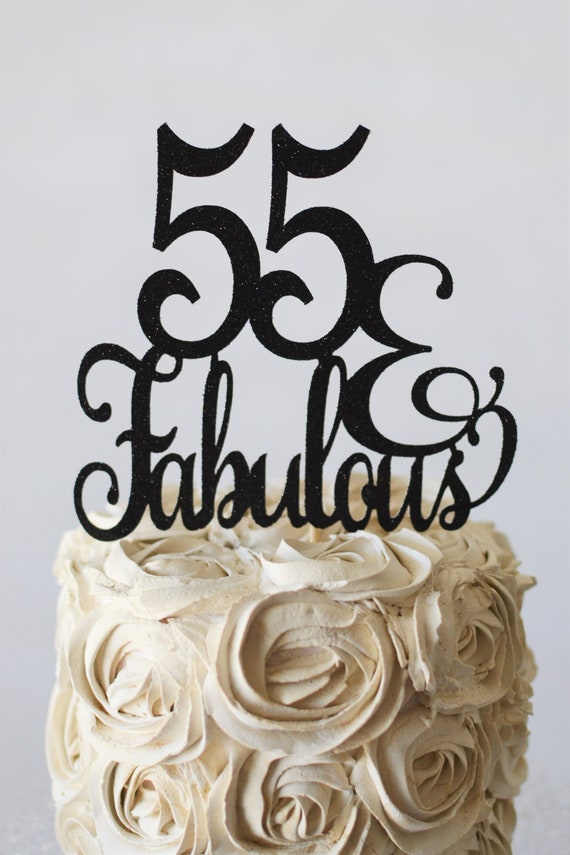 55 Fabuleux Gateau Topper 55 Ans Jeune 55e Anniversaire Etsy 55 Fabuleux Gateau Topper 55 Ans Jeune 55e Anniversaire Etsy