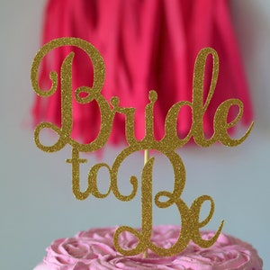 Glitter Bride to Be Cake Topper, From Miss to Mrs Cake Topper, Bridal Shower Cake, Engagement Party Topper, Wedding Cake topper image 8