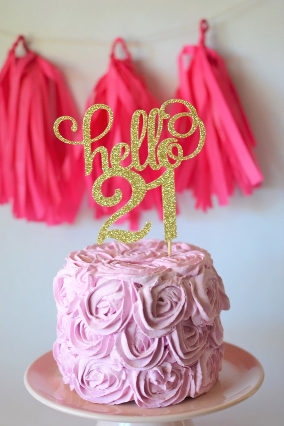 happy birthday cake pink 21