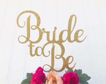 Glitter Bride to Be Cake Topper, From Miss to Mrs Cake Topper, Bridal Shower Cake, Engagement Party Topper, Wedding Cake topper
