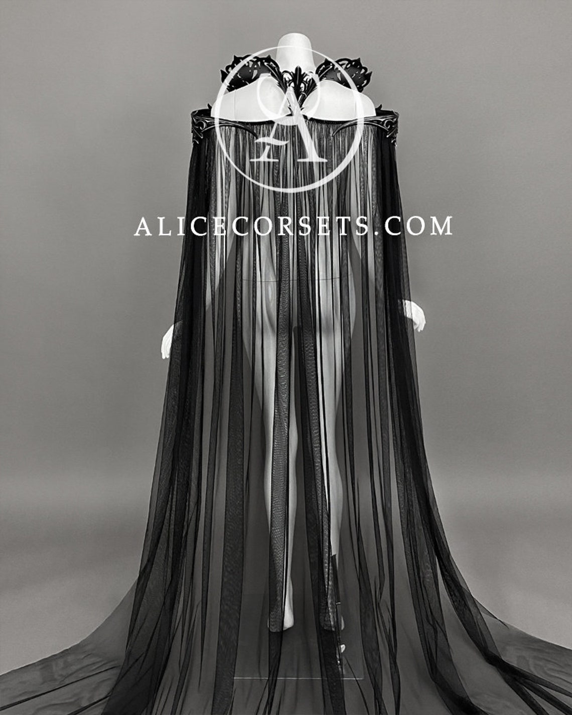 Gothic Wedding Cloak Alternative Wedding Cape Witchy Costume - Etsy