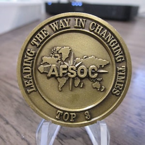USAF AFSOC Special Operations Command TOP 3 Challenge Coin #833R