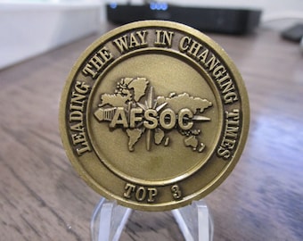 Commandement des opérations spéciales de l'USAF AFSOC TOP 3 Challenge Coin # 833R