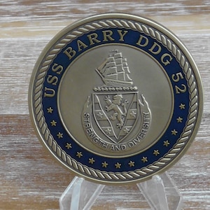 USN USS Barry DDG 52 Challenge Coin #326Y