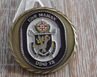 Moneda conmemorativa del USS Mahan DDG 72 CPO Ask The Chief #D460 de la Armada de los Estados Unidos