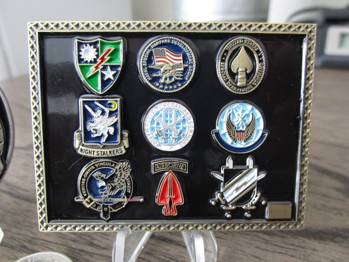 Lot of Two Challenge Coins JSOC Joint Special Operations Etsy