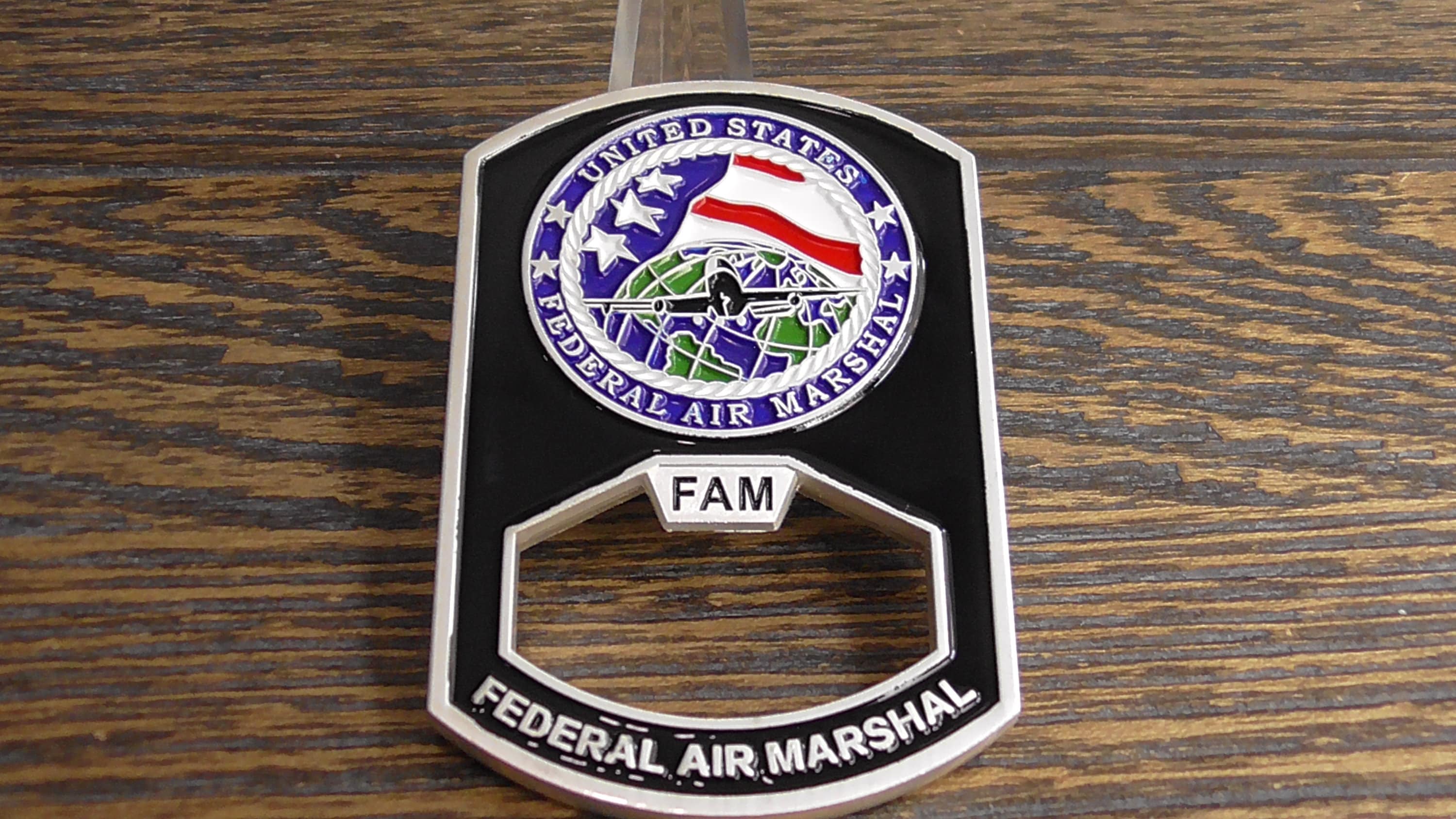 Federal Air Marshal Service FAM FAMS Challenge Coin / Bottle