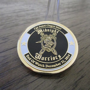 Arles County Police Sheriffs Office Midnight Warriors EOW Challenge Coin #2791