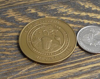 Vintage NASA STS-32 Columbia A New Decade in Space Coin #555S - Etsy