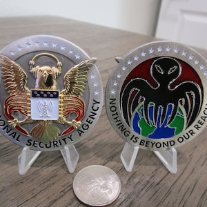 NSA Nothing is Beyond Our Reach Deep State Challenge Coin