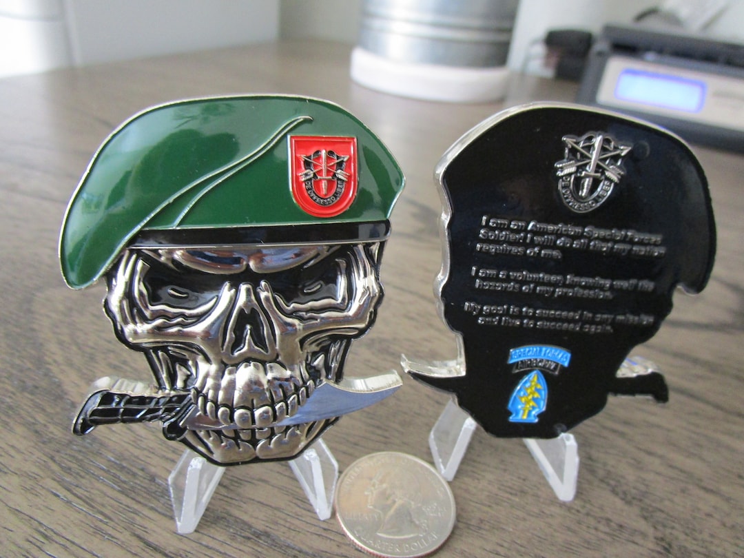 米陸軍特殊部隊群　グリーンベレー司令官（少将）チャレンジコイン il_1080xN.3036947195_jx3f.jpg