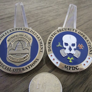 Metropolitan Police District of Columbia Special Operations * Domestic Security Operations Challenge Coin
