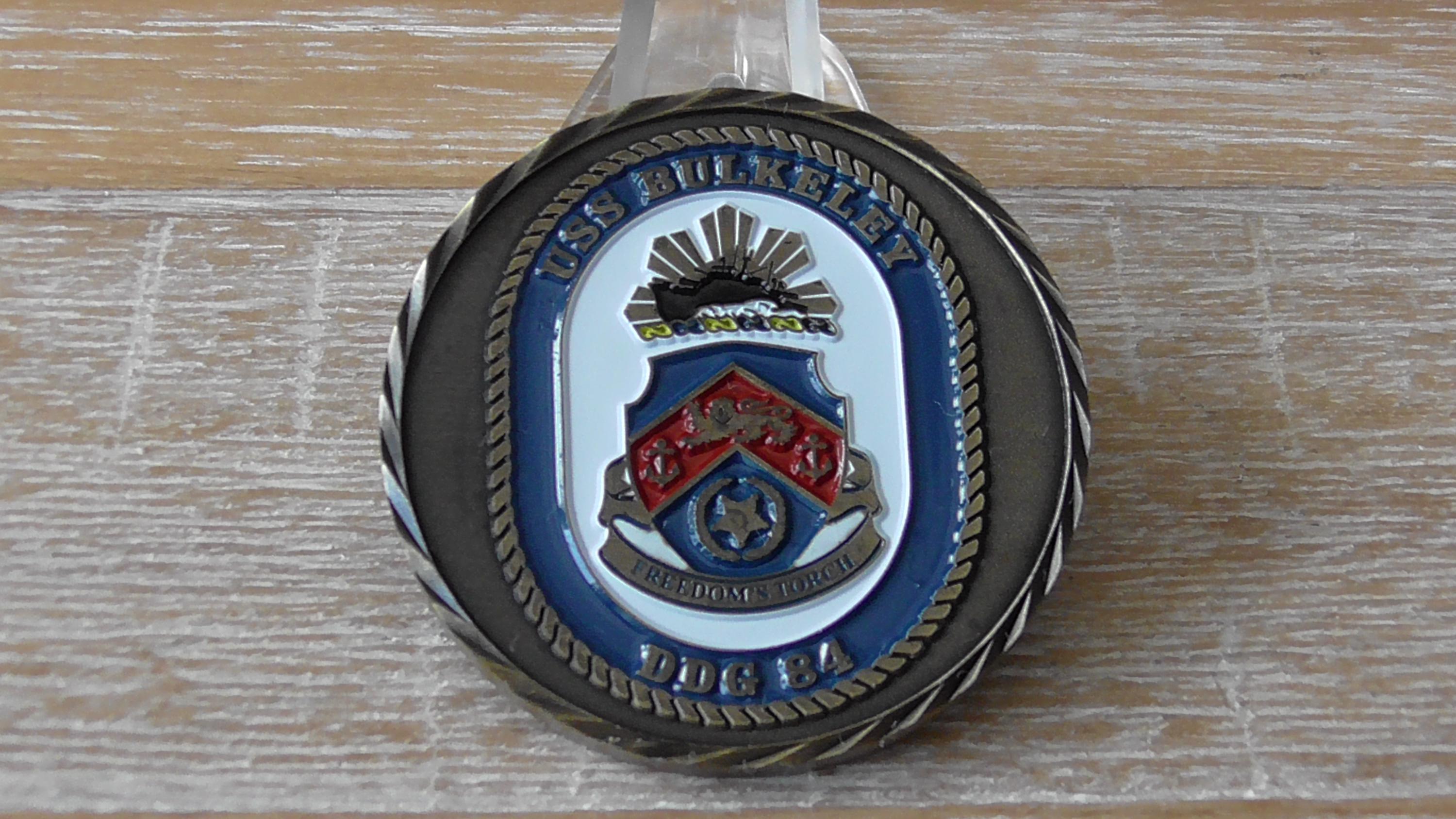 米海軍 USS バルケリー DDG-84 チャレンジコイン #B289 - Etsy 日本