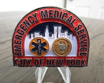 Moneta Da Sfida Per Vigili Del Fuoco, Soccorritori, Operatori Sanitari Di Emergenza E Polizia, Con Finiture In Oro - Italia - Foto 2