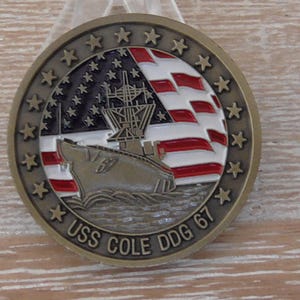United States Navy USS Cole DDG 67 CPO Challenge Coin #C366