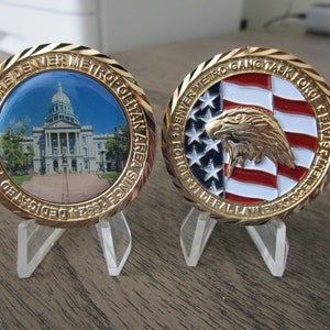 Denver Metro Gang Task Force Police & Federal Law Enforcement Challenge Coin