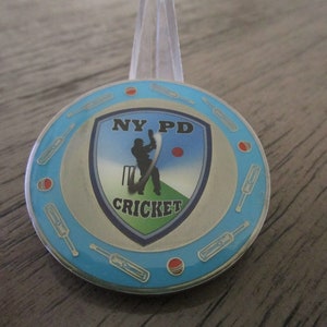 NYPD New York Police Department Cricket Team Challenge Coin #298C