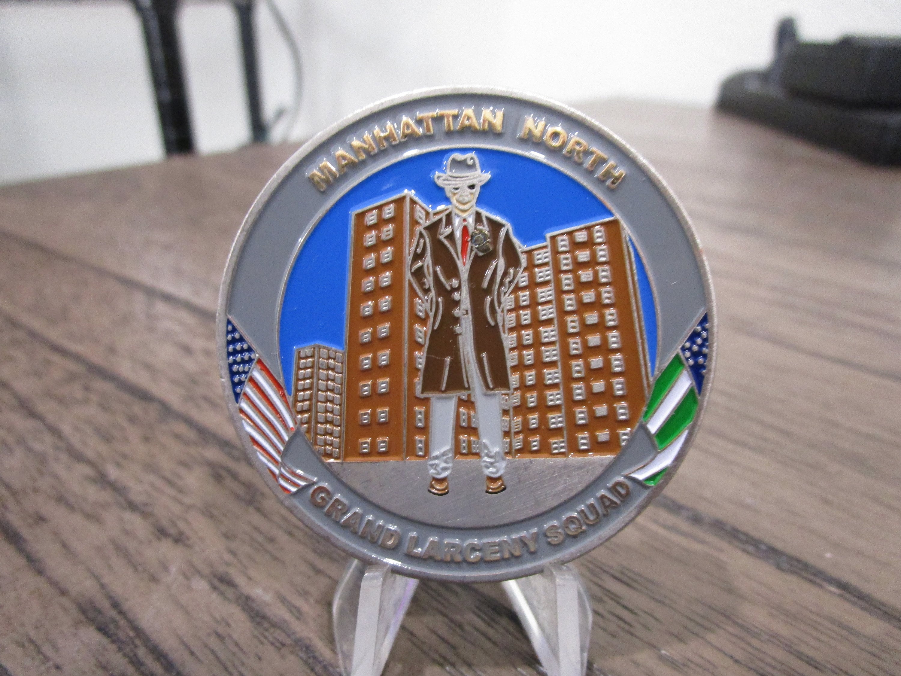 NYPD Manhattan North Grand Larceny Squad Challenge Coin #377F (eb 