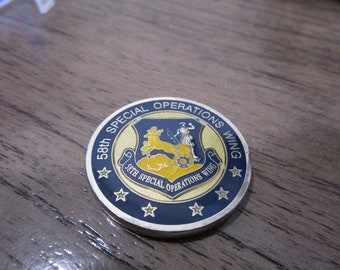 USAF 58th Special Operations Wing Challenge Coin #972K