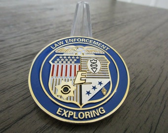 NYPD Police Service Area 4 Explorer Post 2004 Challenge Coin #917B