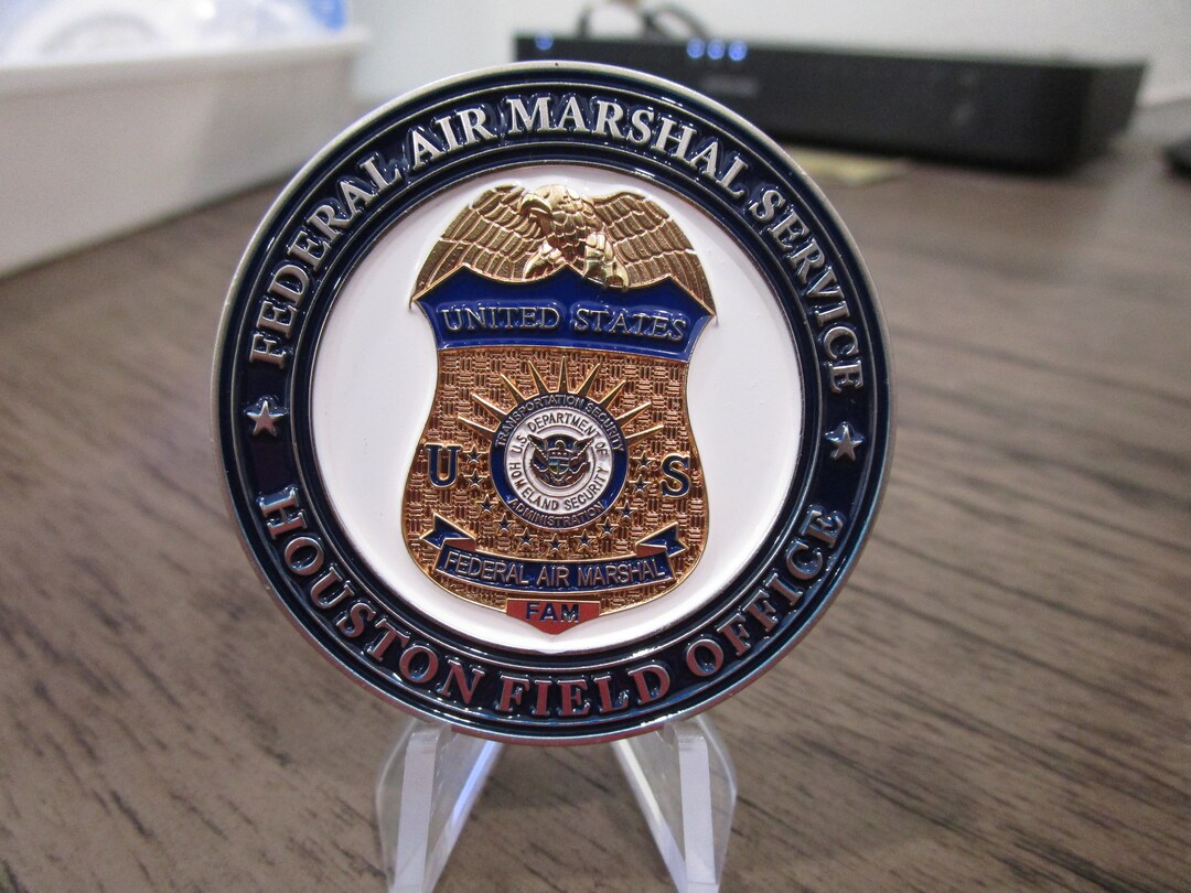 thumbnail image 2 of Original U.S. Federal Air Marshal Challenge Coin – Post-9/11 Era Militaria Collectible 2 of 4