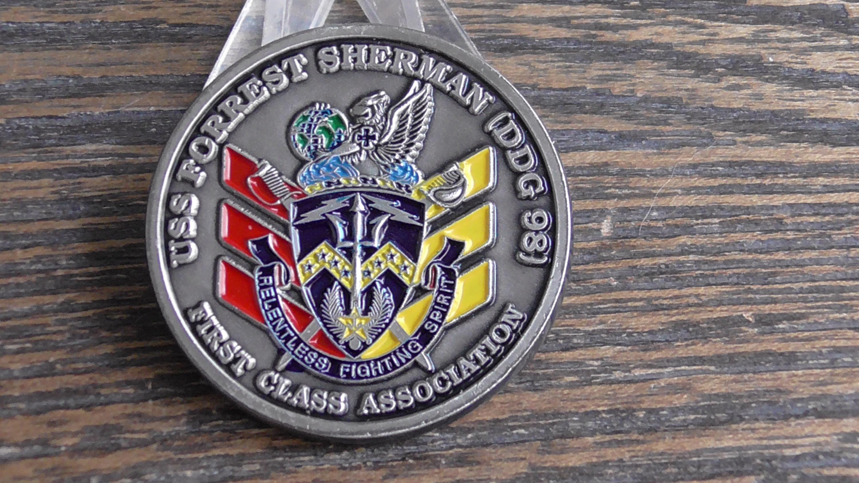 USN USS Forrest Sherman DDG 98 First Class Association Challenge