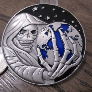 Intelligence Community NGA  CIA  Grim Reaper IC Challenge Coin