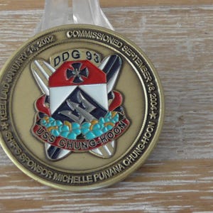USN USS Chung-Hoon DDG 93 Go Forward Sea Warrior Challenge Coin #D14
