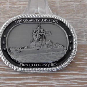 United States Navy USS Gravely DDG 107 CPO Challenge Coin #C370