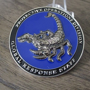 Global Response Staff CIA GRS Protective Operations Division Challenge Coin