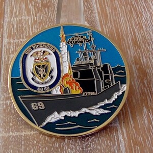 USN USS Vicksburg CG 69 Command Master Chief Challenge Coin #F609