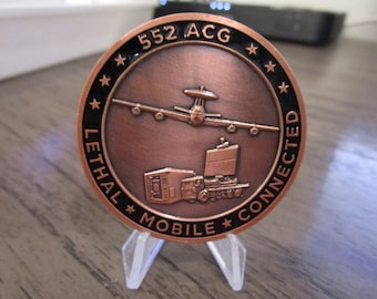 Moneda de desafío de comandantes del grupo de control aéreo 552 de USAF ACC #561R