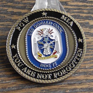 United States Navy USS Donald Cook DDG 75 CPO Mess Challenge Coin #805Y